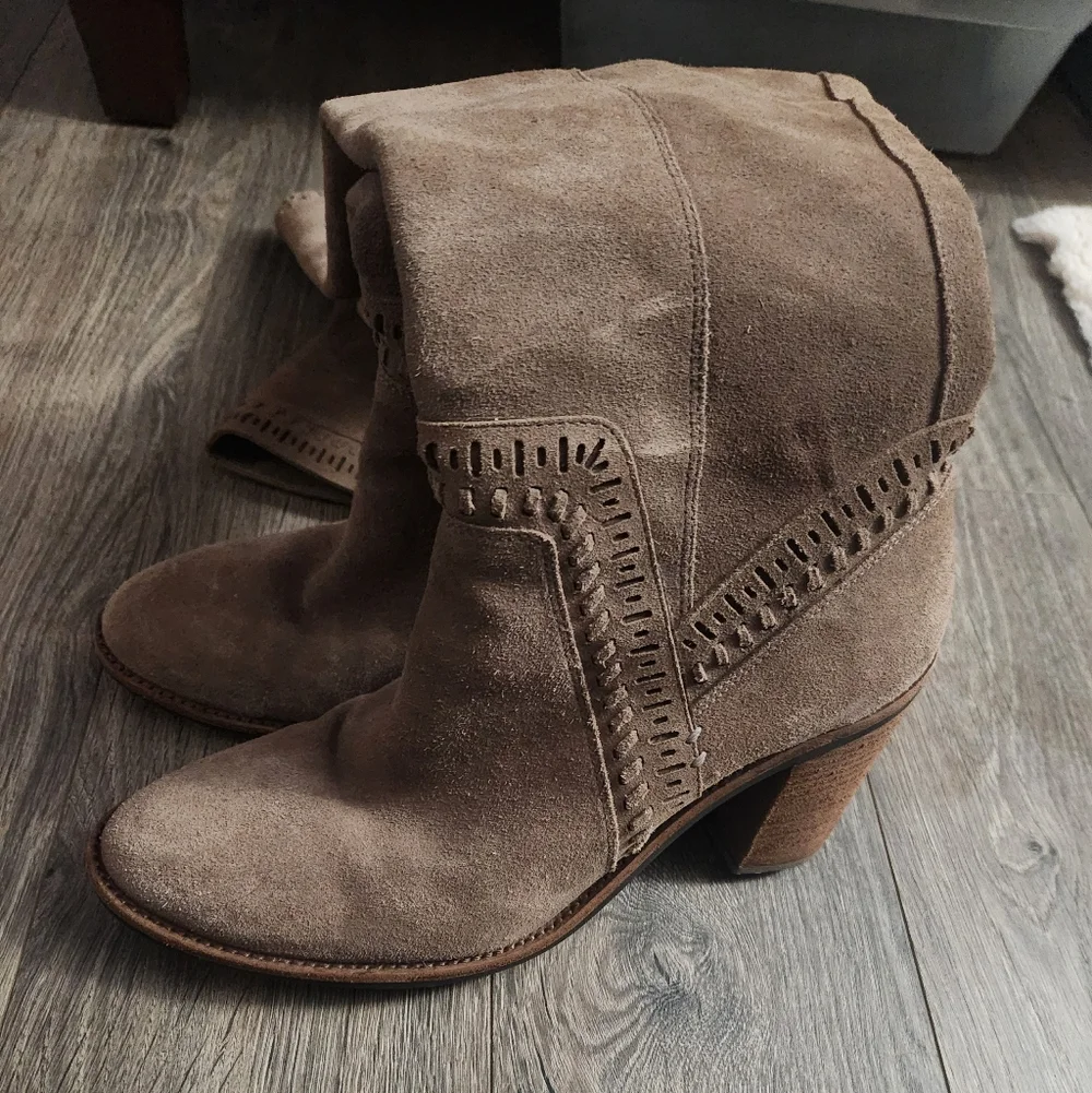 Vince Camuto Tan Over the Knee Boots - Picture 5 of 8